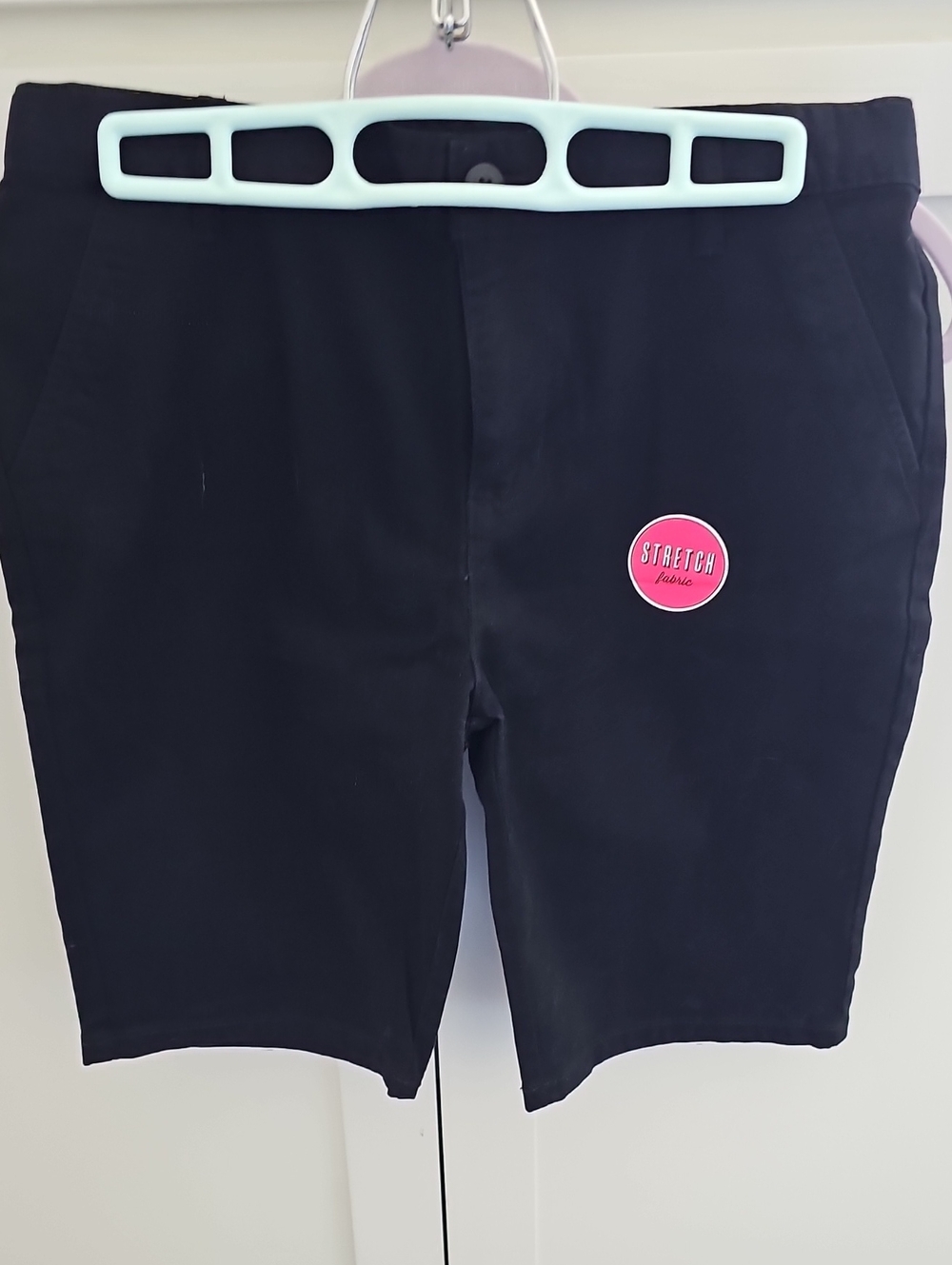 Children's Place Black Stretch Bermuda Shorts Girls Size 14. Back To School NWT